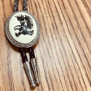 Eagle Bolo Tie with Silver Accents